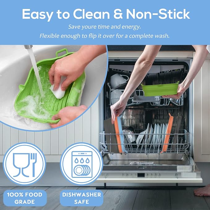 Silicone Air Fryer Liners Square - Image 4
