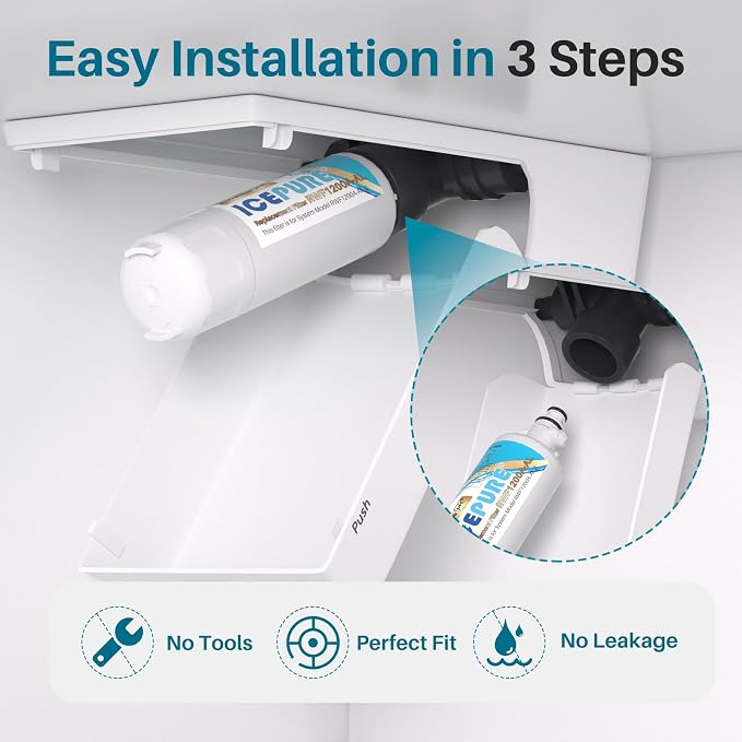 ICEPURE Alkaline ADQ36006101 Refrigerator Water Filter and Air Filter - Image 8