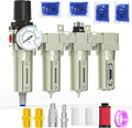 3/4" NPT Heavy Duty Industrial Grade 4 Stage Air Drying System, Auto Drain by MEANLINMEASURE