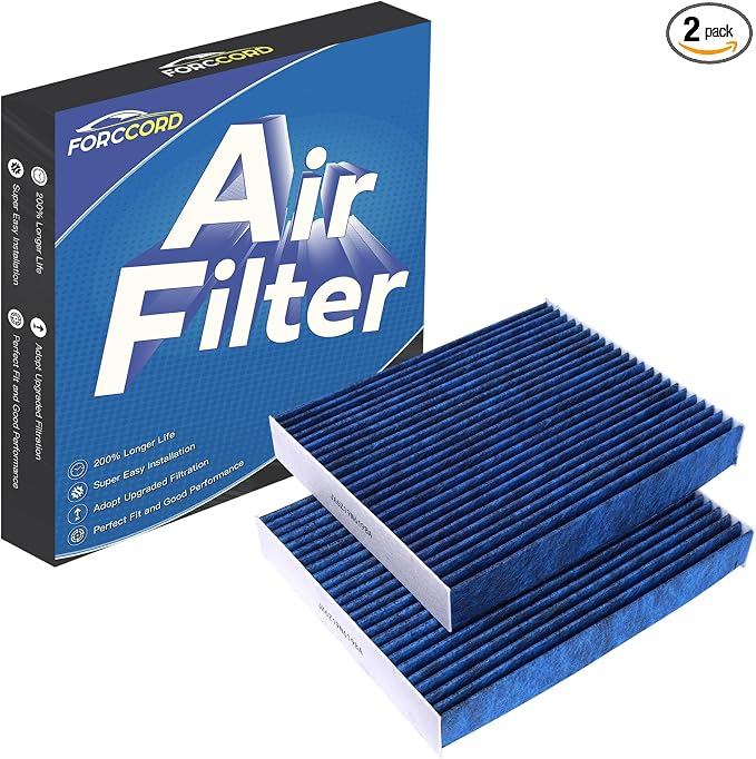 2-Pack HEPA Cabin Air Filter Fits by Forccord