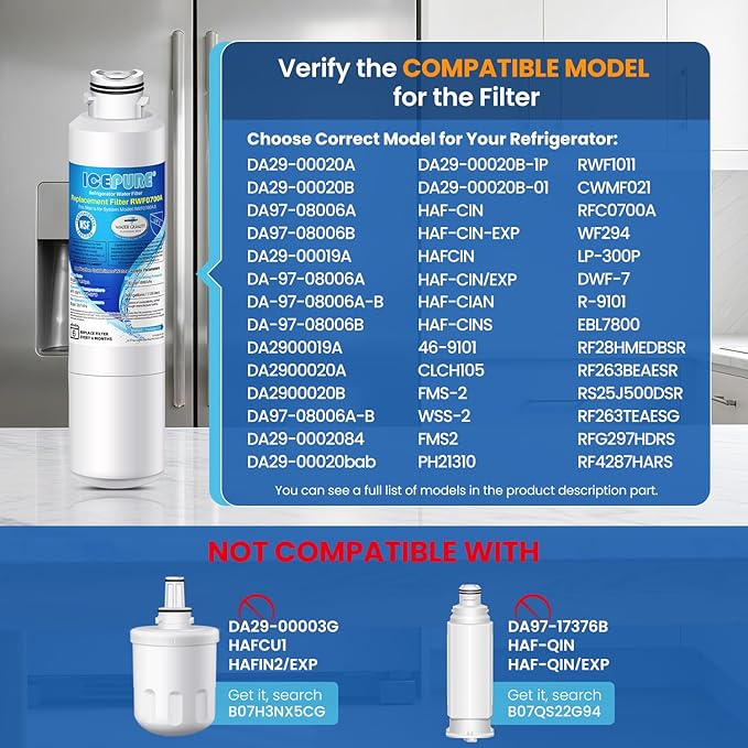 ICEPURE DA29-00020B Refrigerator Water Filter Replacement - Image 2