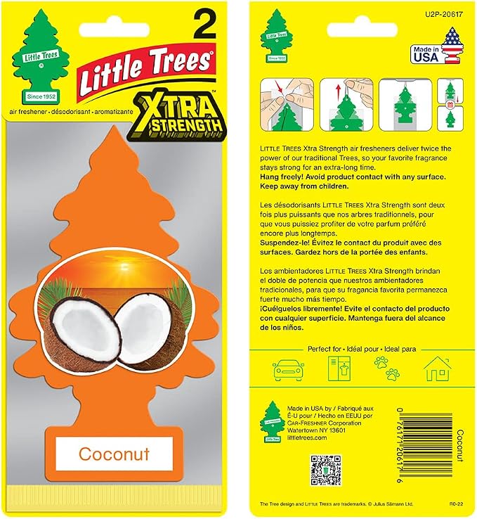 LITTLE TREES Car Air Freshener | Xtra Strength Provides Long-Lasting Scent - Image 3