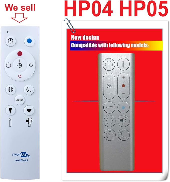 Replacement Remote Control for Dyson Pure Hot+Cool HP04 HP05 - Image 2