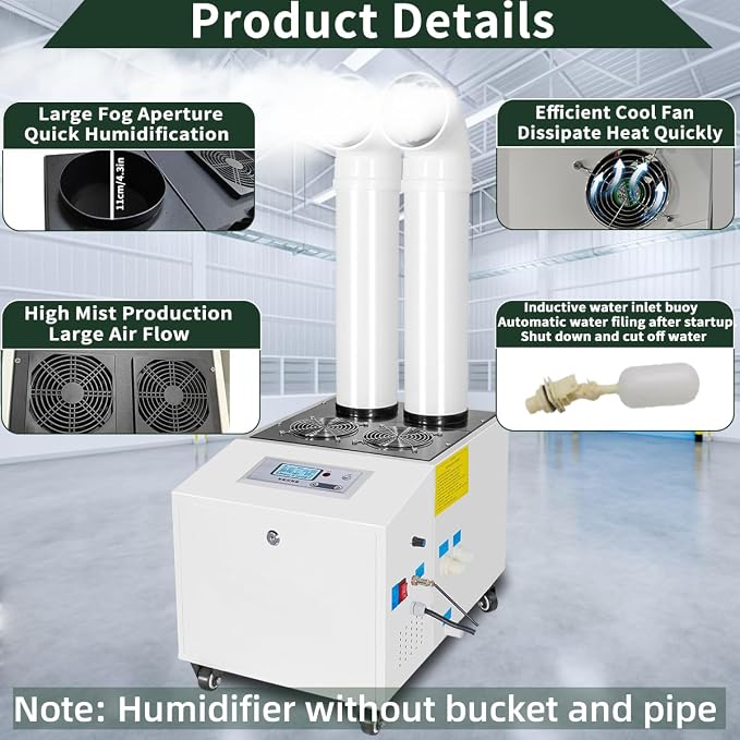 Automatic Ultrasonic Industrial Agricultural Humidifer 14000ml/h Highest Cool - Image 2