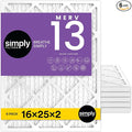Simply 16x25x2 Air Filter, MERV 13, 6 Pack, Furnace Air Filter by SimplyFilters