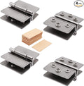 4PCS Glass Door Hinges Adjustable Double Glass Clamp Hinges Fits by SSYDIEN