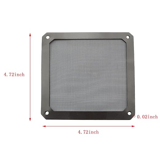 ZYAMY 4pcs 120mm PC Fan Dust Filter Magnetic Frame Computer Fan Grills Dust - Image 2