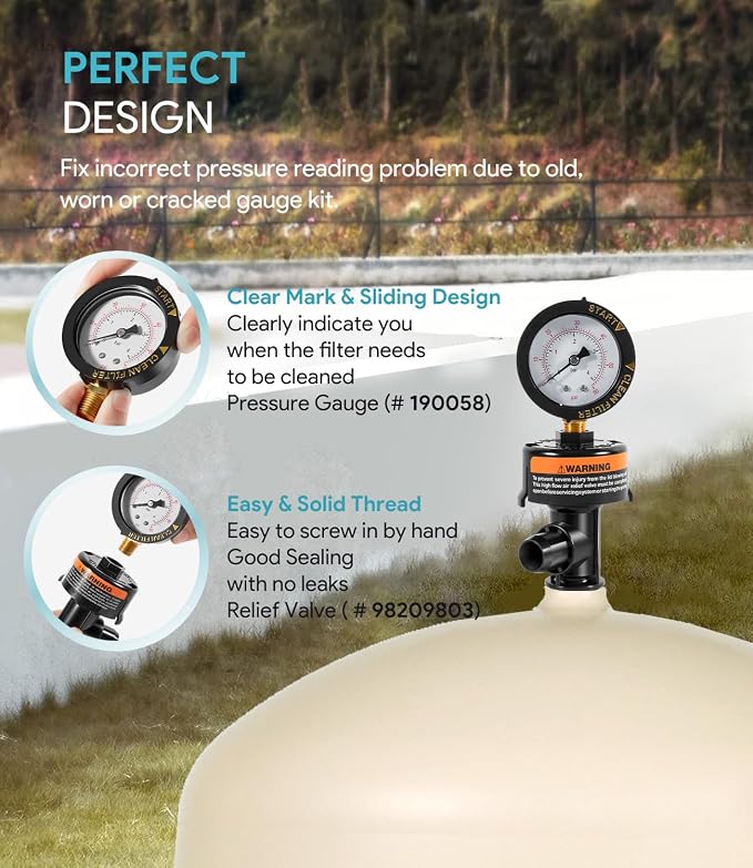 sixcow 98209800 High Flow Manual Relief Valve, Air Relief Manual Valve Assembly - Image 5