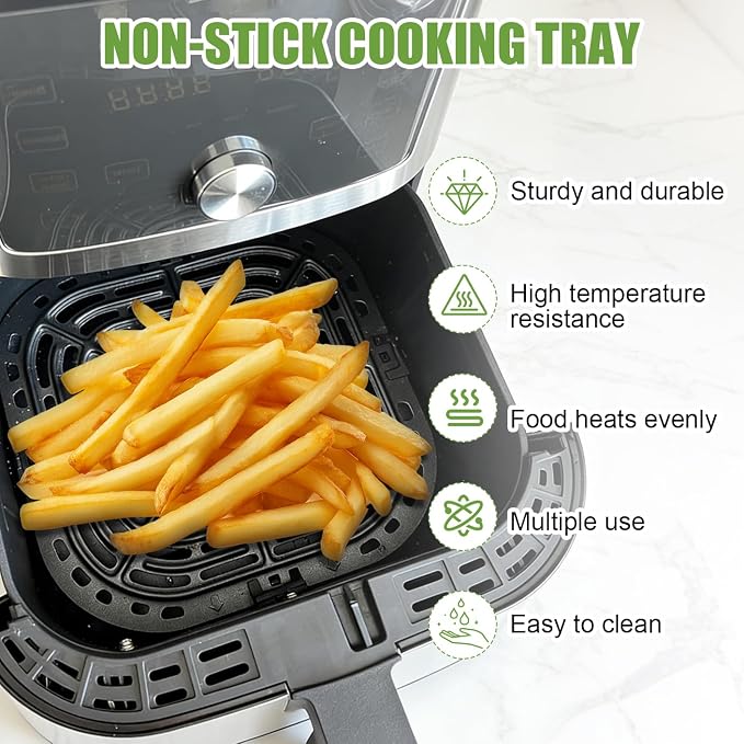 Air Fryer Replacement Tray for Instant Pot Vortex 6 in 1 6 QT Gourmia GAF685 - Image 7