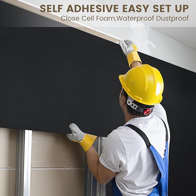 Kaqiluo Self-Adhesive Sound Insulation Acoustic Foam, 32.3 sqft x 0.79in Thick - Image 5