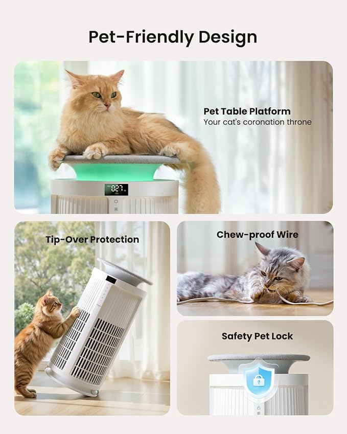 Large Air Purifiers for Home Large Room up to 4200ft², Yaber HEPA Air Purifier - Image 6
