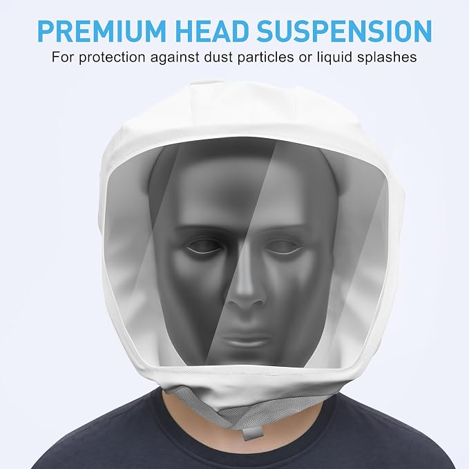 PAPR Headcover with Integrated Suspension, Open-Ear Protective Hood - Image 2