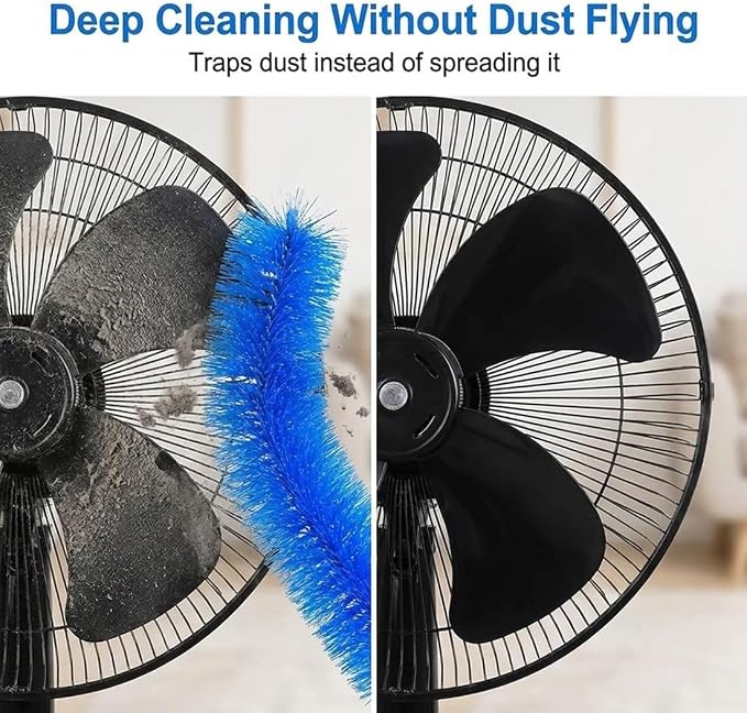 Bendable Microfiber Head, Reusable Dust Remover, 15.7in Bendable Microfiber Fan - Image 6