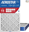 Aerostar 13x21 1/2x1 MERV 11, Pleated Air Filter, 13 x 21 1/2 x 1, Box of 4 by AirFiltersDelivered