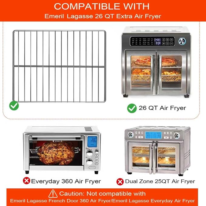 GXF Air Fryer Wire Rack for Emeril Lagasse 26 QT Extra Large Air Fryer - Image 4