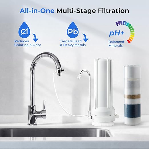 iSpring CT10-W Countertop Water Filter, Bad Odor, and Chlorine - Image 3