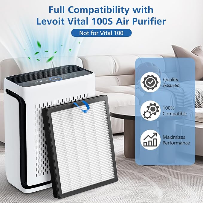 2 Pack Vital 100S Replacement Filter Compatible - Image 2