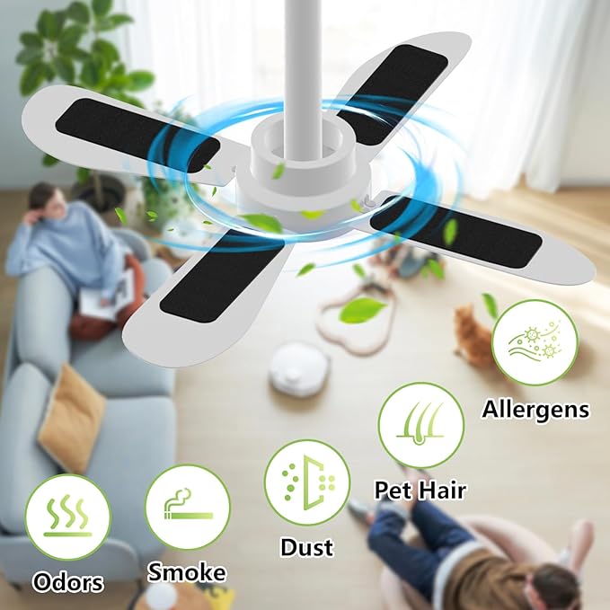 FINGUOLA 30 Pack Ceiling Fan Filters - Image 3