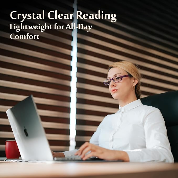 TruVision Readers Reading Glasses, Comfort Spring Hinges - Image 7