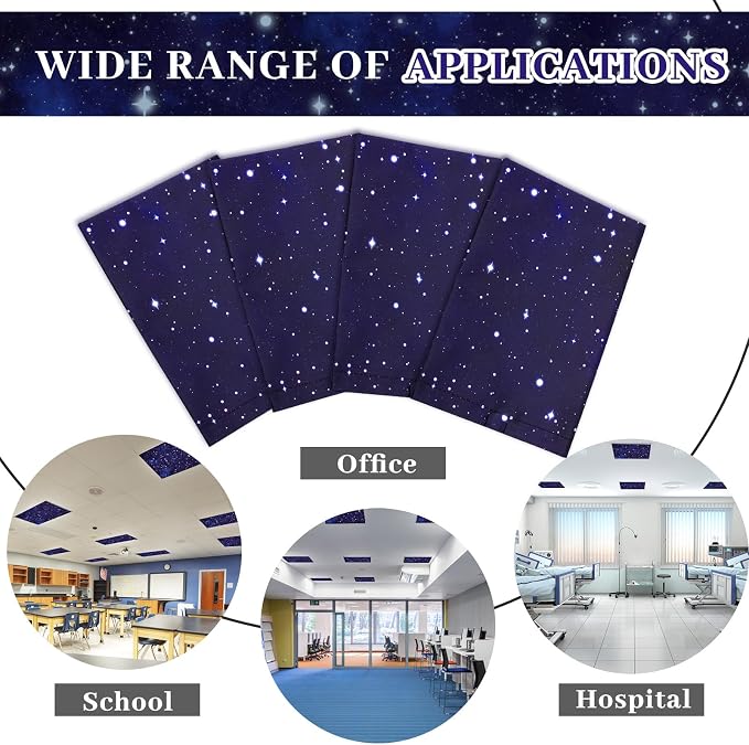 VIHOSE 4 Pcs 2 x 2 Feet Fluorescent Light Covers - Image 4