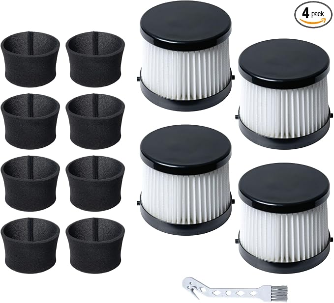 POWERTEC DCV5011H HEPA Filters for DeWalt DCV501HB 20V Cordless Handheld Vacuum by POWERTEC