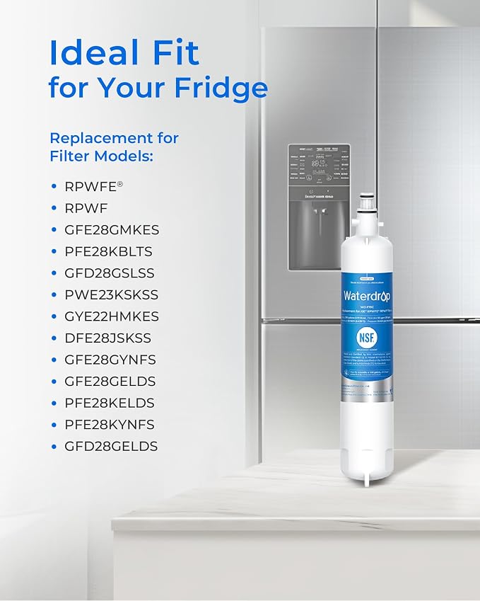 Waterdrop WD-F19C Replacement for GE® RPWFE®, RPWF Refrigerator Water Filter - Image 2
