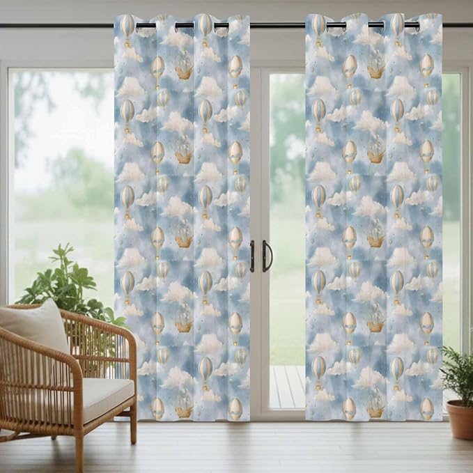 Hot Air Balloons Outdoor Curtains - Image 6