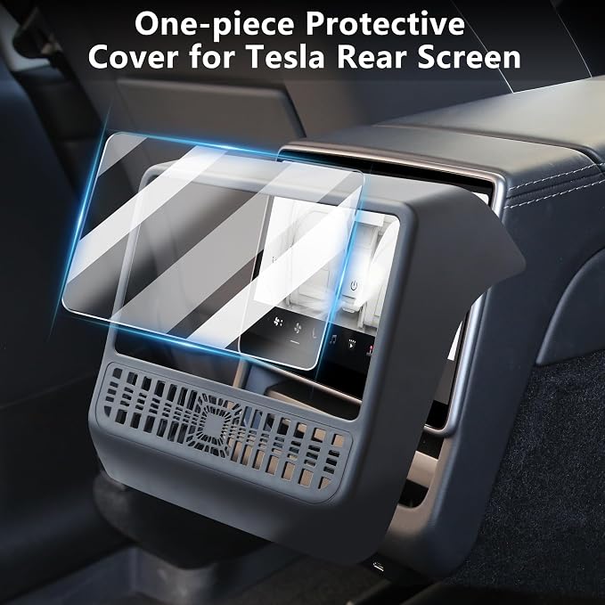 TOPABYTE Rear AC Vents Cover for Tesla Model Y Juniper Model 3 Highland | Rear - Image 2