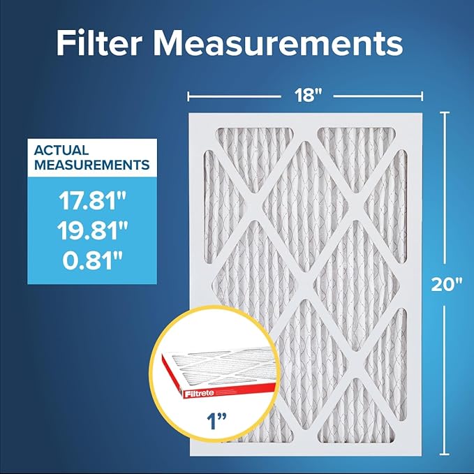 Filtrete 18x20x1 AC Furnace Air Filter, MERV 11, MPR 1000, Micro Allergen - Image 2
