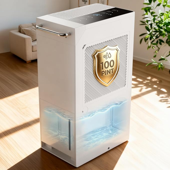 Uthfy 5500 Sq.Ft Dehumidifiers for Home and Basement, Max 100 Pint/Day by Uthfy