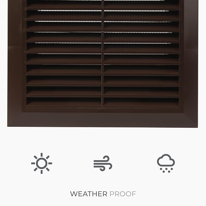 6 Inch Fit Brown Plastic Vent Cover - Image 5