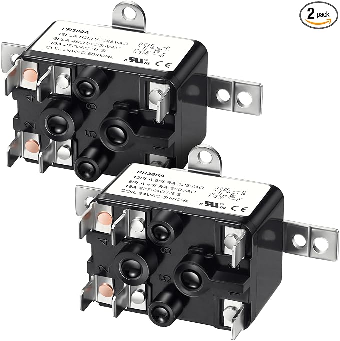 Dreyoo 2 Pack 24V Fan Relay, 90-380 Isolation Relay AC Switch SPST by Dreyoo