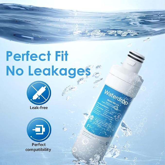 Waterdrop LT1000PC ADQ747935 Refrigerator Water Filter and Air Filter, - Image 7