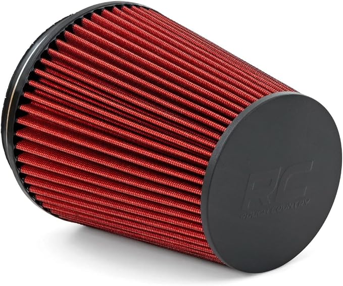 Rough Country Cold Air Intake Replacement Filter, Premium Washable Clamp-On Air by RoughCountry
