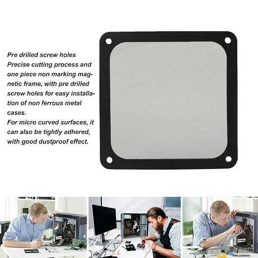 140mm x 140mm Computer Case Fan Dust Filter, PC Cooler Fan Dust Filter Cover - Image 2