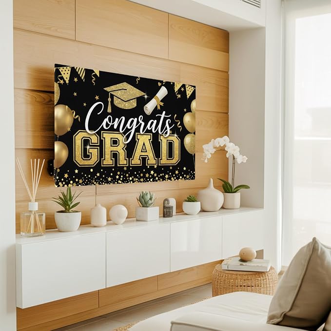 Graduation Celebration Balloon Indoor TV Cover, Elastic TV Screen Protector - Image 2
