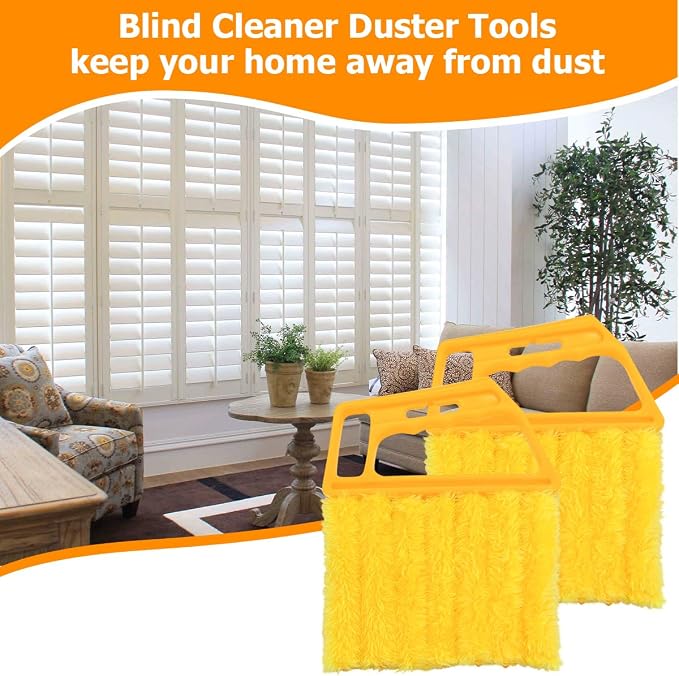 3PCS Blind Cleaner Duster Tool, 7 Fingers Microfiber Handheld Shutter Cleaning - Image 5
