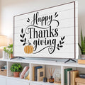 Happy Thanksgiving Words Indoor TV Cover, Elastic TV Screen Protector Farm by Unknown