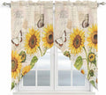 Yellow Sunflowers Swag Valances by Unknown