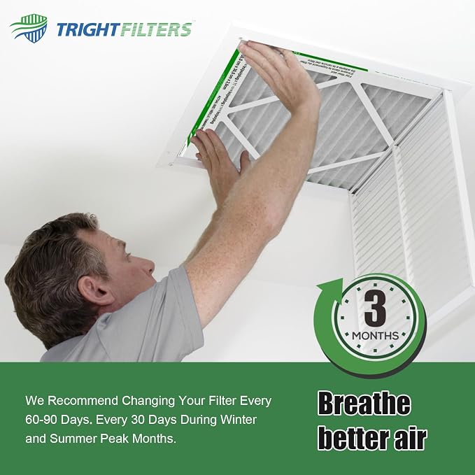 14x25x1 Air Filter 4 Pack, MERV 8 Pleated Dust Defense Air Filters Replacement - Image 6