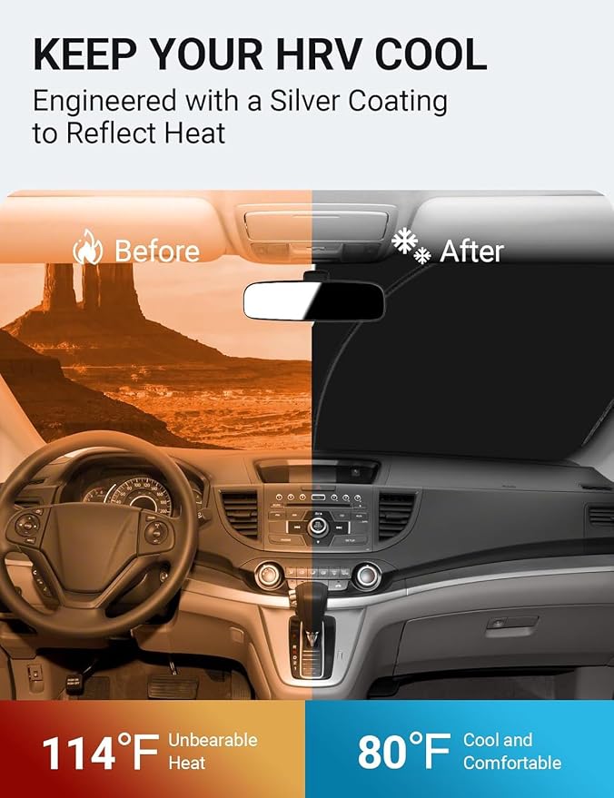 Proadsy 2026 Upgrade Front Windshield Sun Shade Foldable Sunshade Protector - Image 2
