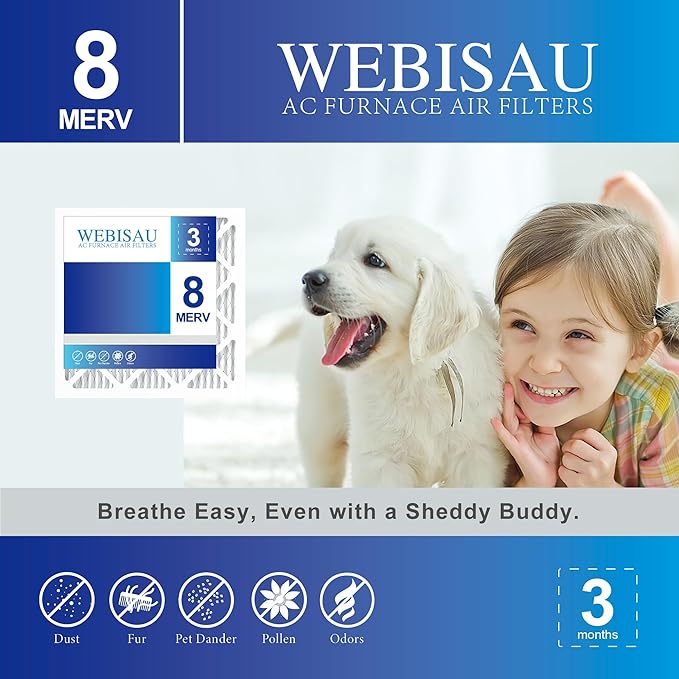 12x12x1 Air Filter MERV 8 MPR 600 2Pack Pleated HVAC Furnace AC Filters - Image 4