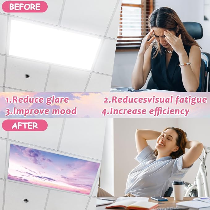 6 Pcs Fluorescent Light Covers - Image 3