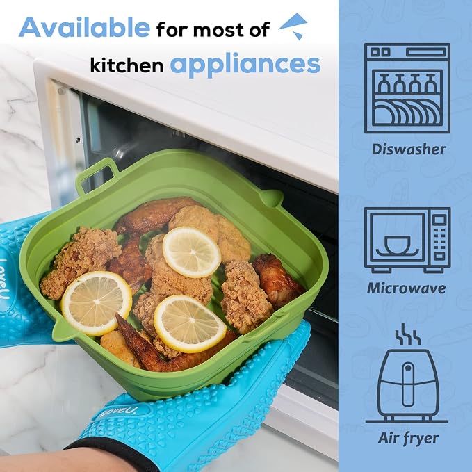 Silicone Air Fryer Liners Square - Image 6