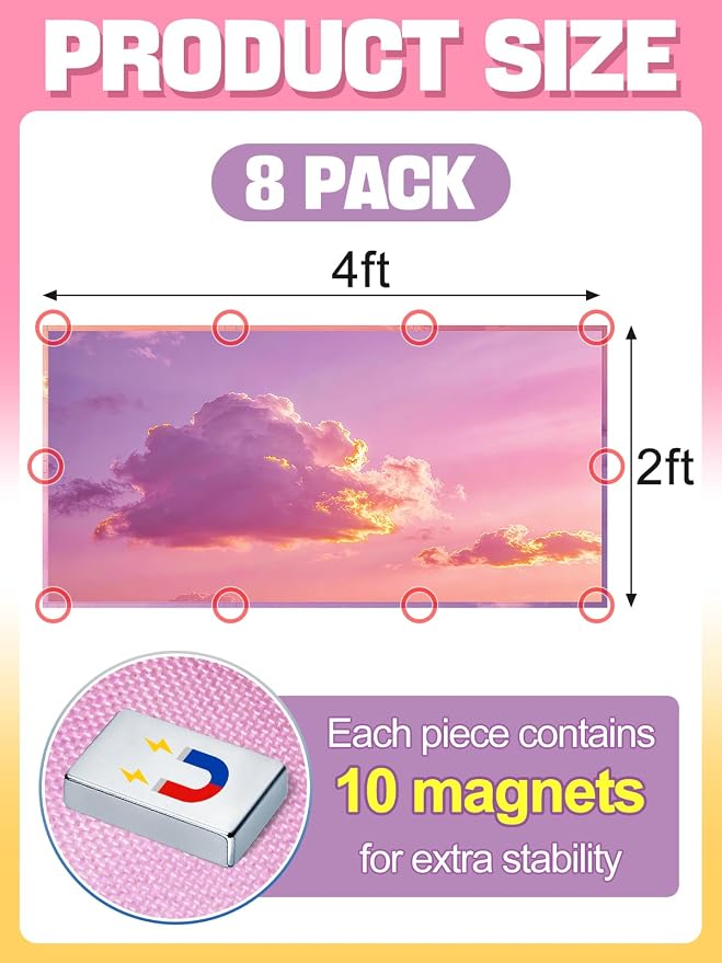 Fluorescent Light Covers with 10 Strong Magnets - Image 5