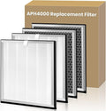4 Pack Upgraded APH4000 Replacement Filters Compatible by HKNECE