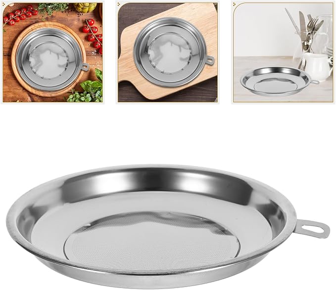 Homoyoyo Stainless Steel 304 Fine Mesh Food Strainer 20cm Cooking Oil Filter - Image 8