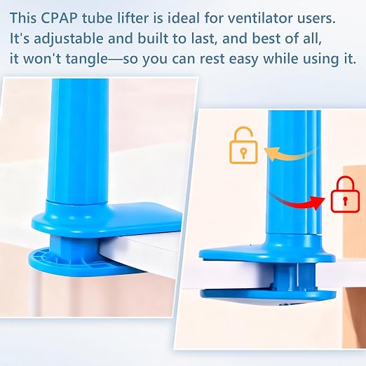QCWN CPAP Hose Holder for Bed Flexible CPAP Tube Holder Stand - Image 7