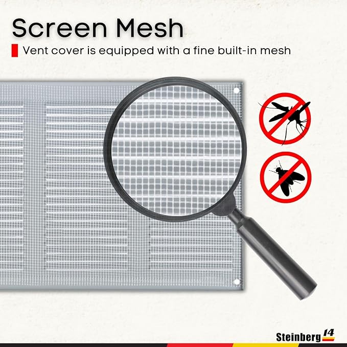 Steinberg14 Gray Vent Cover 10x6 - Image 3