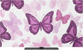 Summer Purple Butterflies Indoor TV Cover, Elastic TV Screen Protector Country by Unknown
